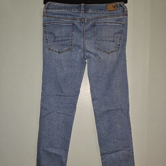 American Eagle Womens Straight Super Stretch Jeans Sz 2 Reg, 2013, Style 8261 #6 - Picture 6 of 12